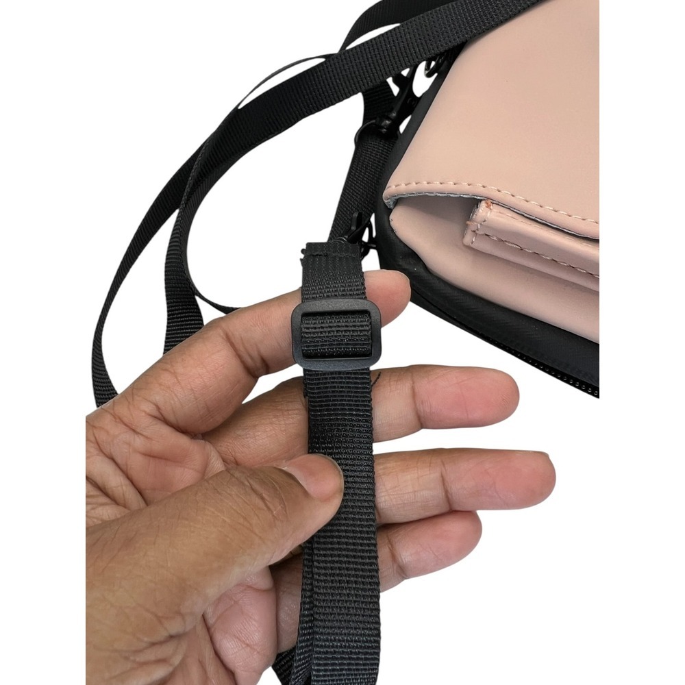 Blackbeat Crossbody Phone Wallet Travel Purse w/ Strap - Dusty Rose - Picture 7 of 8
